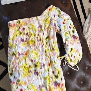 Colorful Abstract Print Dress